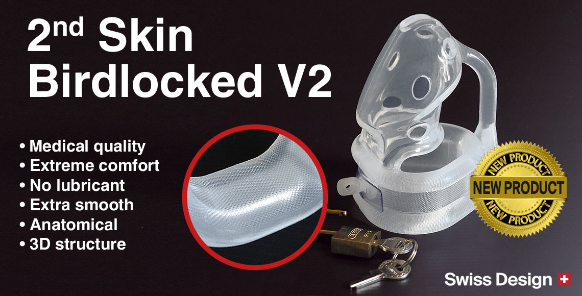 Male chastity cage - Birdlocked - 100% medical silicone